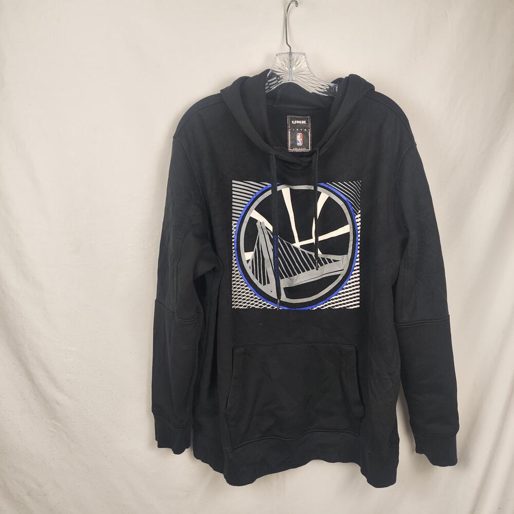 Golden State Warriors Hoodie Mens XL Black NBA Basketball Sweatshirt UNK